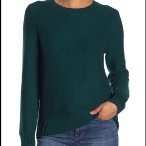 J Crew Emerald Green Sweater L NWT